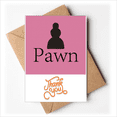 thumbnail image 1 of Black Word Chess Game Thank You Cards Envelopes Blank Note, 1 of 3
