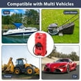 thumbnail image 6 of JoanKaren 15 Gallon Portable Gas Fuel Tank,Container Caddy Tank with Siphon Pump,10ft Hose,6in Wheels & Lockable Lid,Gasoline Can for Boats,Cars, Motorcycle,Red, 6 of 8