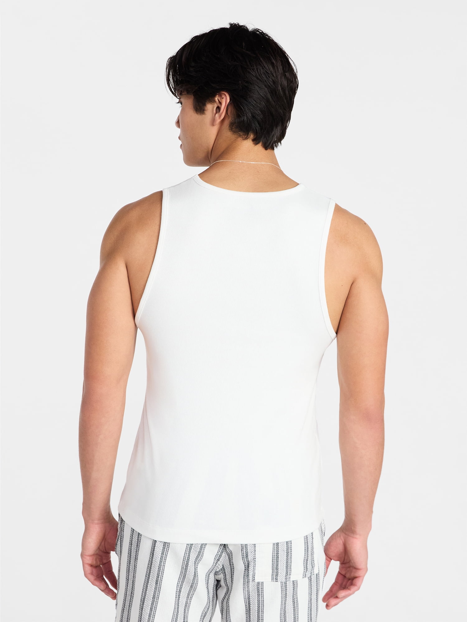 No Boundaries Ribbed Tank Top, Men's XS-5XL