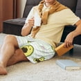 thumbnail image 6 of Rocae Avocado of a Hear for Men's Soft Sleep Pajama Shorts, Waistband and Pockets, 6 of 9