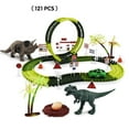 thumbnail image 3 of HILABEE Dinosaur Toy Racetrack Playset Bend Create DIY Dinosaur Tracks Railroad Toys for 121 PCS, 3 of 9