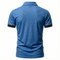 thumbnail image 2 of StSilkitty Men's Casual Short Sleeve Golf Shirts Solid Color Collared Buttons T-Shirt Soft Breathable Tops, 2 of 3