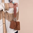 thumbnail image 4 of Wrangler Women's Western Dual Pouch Wristlet Wallet - Stylish Keychain Credit Card Holder, Brown, 4 of 7
