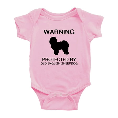 

Warning: Protected by A Old English Sheepdog Dog Funny Baby Bodysuit Newborn Clothes (Pink 12-18 Months)