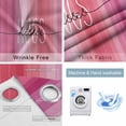 thumbnail image 2 of Happy Valentine's Day Blackout Curtains for Bedroom, Valentines Pink Gradient Striped Thermal Insulated Kitchen Drapes with Grommets, Light Blocking Window Treatment, 2 Panels 52" x 84", 2 of 7