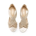 thumbnail image 3 of DREAM PAIRS Womens Open Toe Espadrilles Dressy Platform Sandals Slip on Elastic Ankle Strap Wedges Sandals, 3 of 8