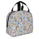 thumbnail image 2 of Fotbe Summer Time With Gnome Bolsa Térmica con Estampado y Forro de Aluminio Grueso Bolsa de Almuerzo con Bolsillo Frontal para Hombres y Mujeres, Ideal para Trabajo, Escuela, 2 of 8