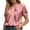 Pink, variant on yillto Womens Summer Tops V Neck Business Blouse Pullover Lightweight Loose Casual Office Dressy Shirts