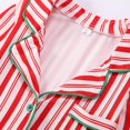 thumbnail image 2 of Conjunto navideño para padres e hijos, pijamas a rayas, ropa para el hogar, familia europea y americana, 2 of 5