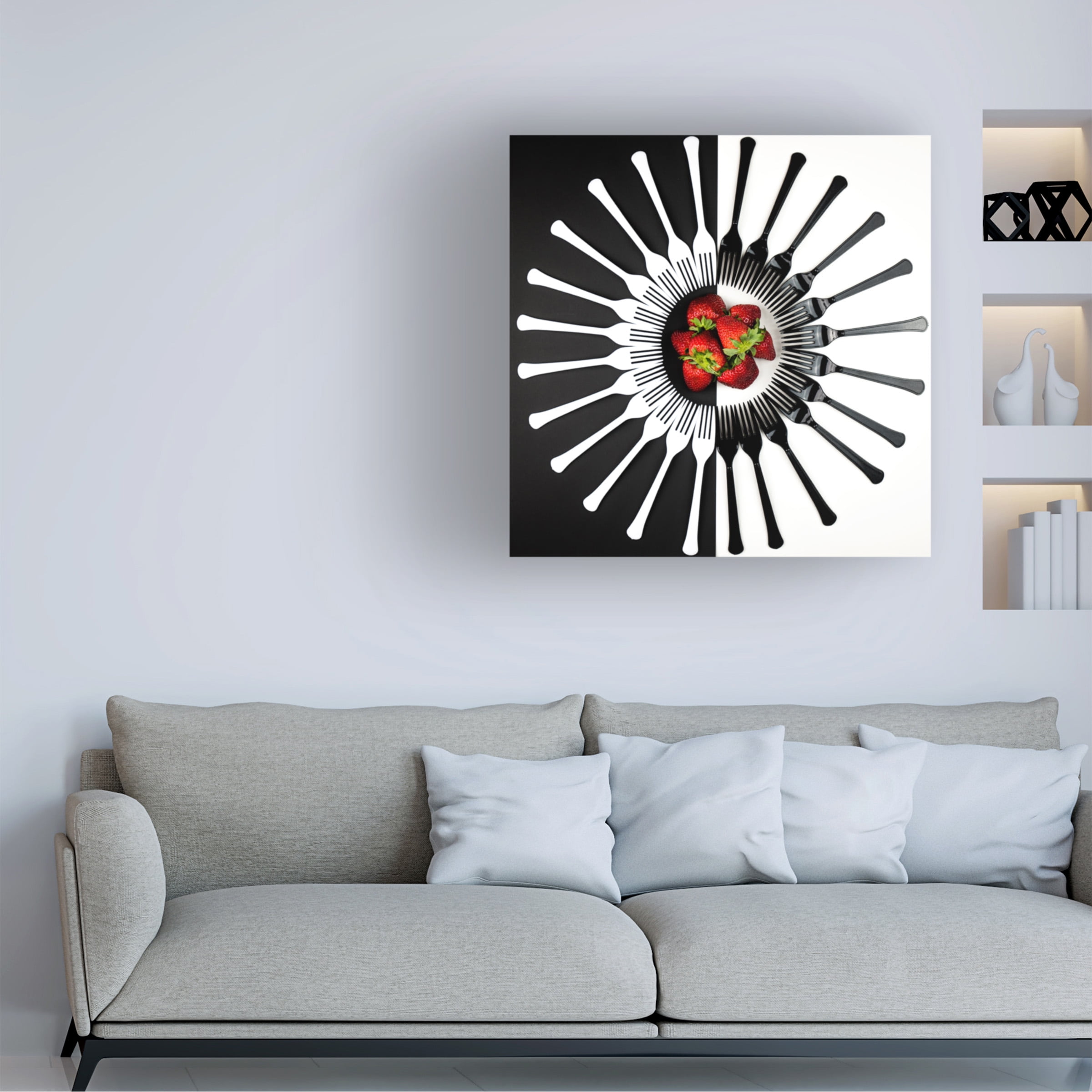 Mike Melnotte 'Strawberry Designs' Canvas Art