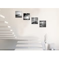 thumbnail image 3 of - Black and White Beach Wall Art Seascape Painting Sunrise Scenery Picture Giclee Canvas Print Framed for Living Room Bedroom Bathroom Home Office Wall Decoration, 3 of 6