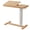 Natural, variant on Muwuele Walnut Overbed Table with Wheels, Adjustable Tilt Top Rolling Laptop Desk for Bed and Sofa, Executive Mobile Bedside Table, Walnut Finish