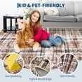 thumbnail image 5 of Nanan 2'x8' Modern Plaid Area Rug Farmhouse Geometric Carpet, Washable Rug Non Slip Indoor Mats for Hallway Bedroom Kitchen, Camel, 5 of 7