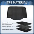 thumbnail image 5 of Unique Bargains Cargo Liner Rear Trunk Mat Trunk Cargo Luggage Boot Tray Mat for Chevrolet Trax 2014-2023 for Buick Encore 13-23 TPE Black Anti-Slip Long Grid Pattern, 5 of 7