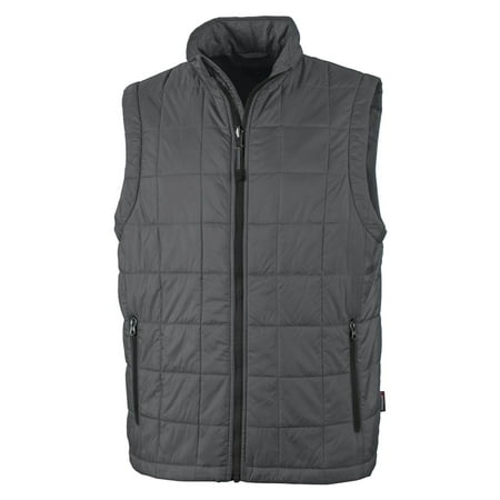Charles Microfiber Vest - Charles River Apparel Men's Lightweight Quilted Pocket Vest