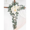 thumbnail image 4 of Wedding Arch Flowers Kit - 47 Inch Extended Size Artificial Flower Swag Set of 2 for Fall Wedding Decor Welcome Signs, Wedding Decorations for Reception Ceremony Outside, 4 of 5