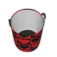 thumbnail image 3 of ZICANCN Courageous Heart Red Laundry Basket Organizer , Dirty Clothes Hamper for Bathroom Kids Girls Boys Laundry Hamper Small, 3 of 8