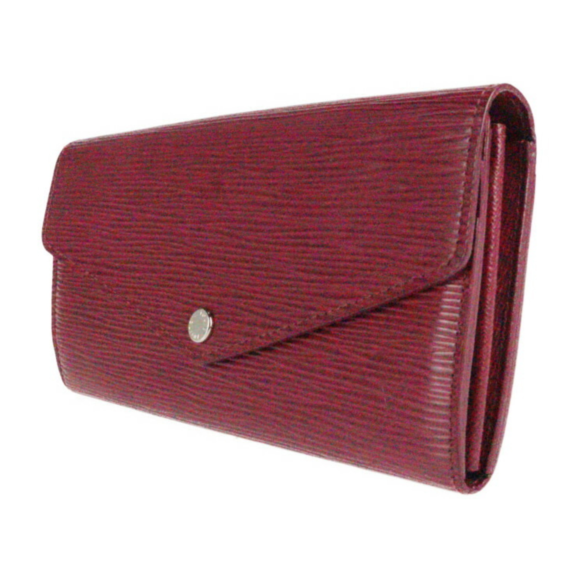 LOUIS VUITTON Louis Vuitton Epi Portefeuille Sarah Fuchsia M60580 Women's  Leather Long Wallet