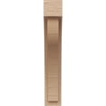 thumbnail image 2 of 5"W x 10"D x 30"H Thin Helena Rough Cedar Woodgrain TimberThane Corbel, Primed Tan, 2 of 6