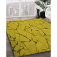 thumbnail image 2 of Ahgly Company Indoor Round Patterned Dark Golden Rod Brown Area Rugs, 4' Round, 2 of 6