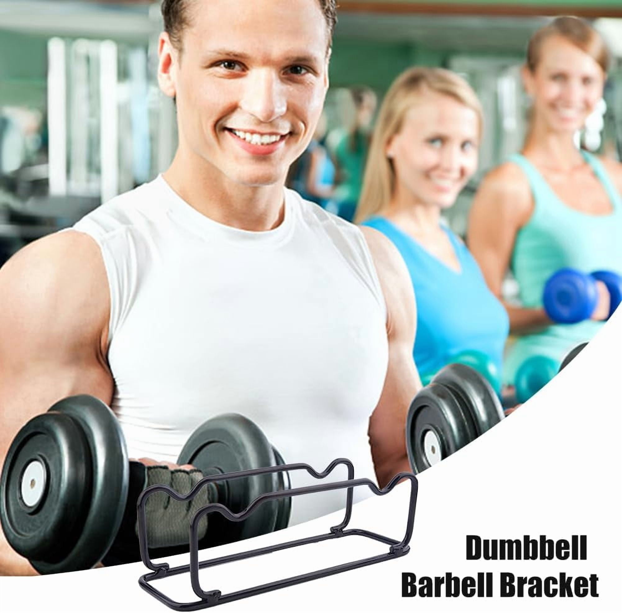 1Pc Barbell Rack Holder Black Iron Dumbbell Brackets Small Dumbbell Holder Dumbbell Storage Rack Floor Fitness Storage Rack Weight Holder Rack