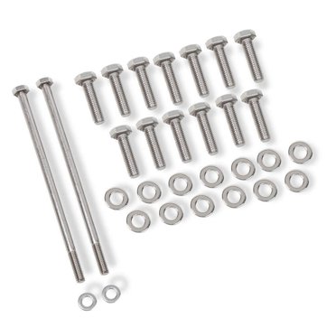 Mr. Gasket 7845 Harmonic Balancer Bolt And Washer Kit – 7/16-20 Thread, 2.25 Inch, Grade 8 Alloy Steel