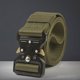 thumbnail image 1 of Cinturón elástico Cinturón de nailon con hebilla multifuncional para exteriores (verde militar), 1 of 6