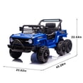 thumbnail image 3 of iYofe 12V Powered Ride on Toy Cars for Kids Toddlers with Remote Control, Bluetooth, Music, LED Lights, USB/AUX Ports, 6 Wheels Suspension, Blue, 3 of 11