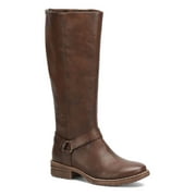 BOC Womens Brown Padded Buckle Accent Goring Chesney Round Toe Block Heel Zip-Up Riding Boot 7 M