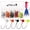 1/124oz(0.2g)-ultra-small, variant on Fly Tying Jig Heads 1/80oz Curved-V Fishing Hooks for Crappie Bluegill Trout Flies 100PCS