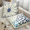thumbnail image 2 of Blue Pillow Covers 18x18 Set of 4, Decorative Couch Pillow Cover for Sofa, Cushion Case for Couch Indoor Outdoor Home Decoration, 2 of 6