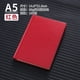 thumbnail image 1 of Xiao Hua Cuaderno de cuero A5 de tapa dura con compartimento para bolígrafo, ideal para mujeres, hombres, escuela, oficina, trabajo, diario y viajes, 100 hojas, 200 páginas (rojo), 1 of 2