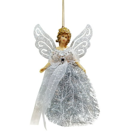 Vikakiooze Home Decor Christmas Wing Angel Doll Hanging Xmas Tree Pendants Ornaments Home Decor