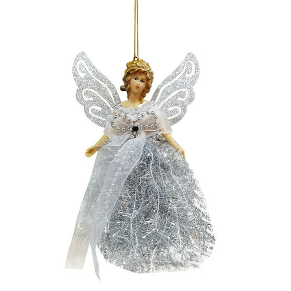 Angel Wings Ornaments for Christmas Tree Christmas Wing Angel Doll Hanging Xmas Tree Pendants Ornaments Home Decor Christmas Angel Ornament Decorations Christmas Tree Decorations Ornaments