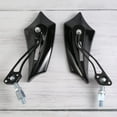 thumbnail image 6 of NIAIZEK 2-Pack Universal Adjustable Motorcycle Rearview Mirrors with Black Handlebar Grip for Bikes and Motorcycles, 6 of 6