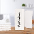 thumbnail image 2 of AuldHome Design Dryer Sheet Dispenser (White); Rustic Distressed Style Fabric Softener Sheet Holder for Laundry Room, 2 of 9