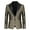 Gold, variant on HCNTES Men's Velvet Blazer Notched Lapel Velour Suit Jacket One Button Tuxedo Jackets for Wedding Prom Party Dinner