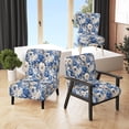 thumbnail image 1 of Designart "Élégance Néo-Victorienne : Motif Roses Bleues II" Chaise d'Appoint Rembourrée Motif Roses Bleues - Fauteuil Cottage pour Salon, 1 of 7