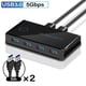 thumbnail image 3 of USB KVM Switch USB Shared Switcher 2 in 4 Out for Laptop PC Keyboard Mouse Printer USB Switch Hub Adapter USB 3.0, 3 of 5