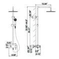 thumbnail image 5 of Exposed Rainfall Shower Head with Hand Shower Head and Tub Filler with Rough-in Valve, 5 of 5