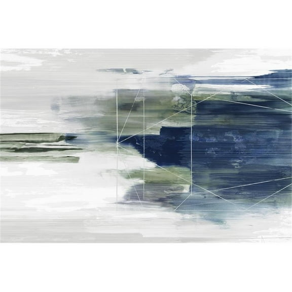 Giant Art 72x48 Fading Forms Fine Art Giant Canvas Print in Multi-Color