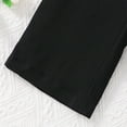 thumbnail image 4 of Girls Pants Summer Girl Loose Pants Casual Pants Straight Bottom for Children Clothes Girls Fashion,Color:Black,Size:7-8 Years, 4 of 6