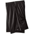 thumbnail image 2 of Champion Men's Big-Tall Mesh Shorts with Piping, Grey, 5X, 2 of 2