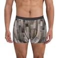thumbnail image 1 of Fotbe Wooden Texture Calzoncillos Tipo Boxer con Bolsa de Soporte Total para Hombre, X-Temp Fresco, Transpirable y de Secado Rápido-Small, 1 of 5