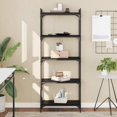 thumbnail image 1 of vidaXL Bookcase 5-Tier Black 60x30x154 cm Engineered Wood, 1 of 5