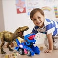 thumbnail image 4 of Transforming Dinosaur Car Toys, Transforming Dinosaur LED Car with Light and Music, 2 in 1 Automatic Dinosaur Transform Car Toy, Dinosaur Transformer Toy for Kids (Blue), 4 of 7