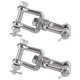 thumbnail image 2 of 2 grilletes giratorios de anclaje de acero inoxidable 304 con conector de anillo giratorio y seguro M8, 2 of 14