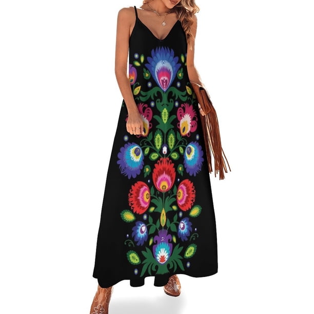 No puedo esperar hasta la primavera Composición popular con flores Vestido sin mangas elegante y chic Vestido de noche Vestido de noche de lujo para mujer