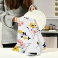 thumbnail image 6 of SKYSONIC 4 PCS Kitchen Dish & Tea Towels, Spring Flowers1 Reusable Cloths for Cooking and Drying Dishes for Home Kitchen Cleaning, 28"x18", 6 of 7