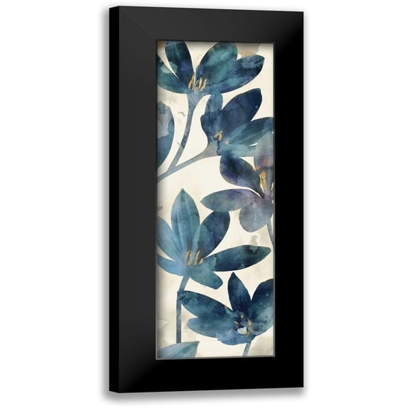 Selkirk, Edward 7x14 Black Modern Framed Museum Art Print Titled - Indigo Veranda II